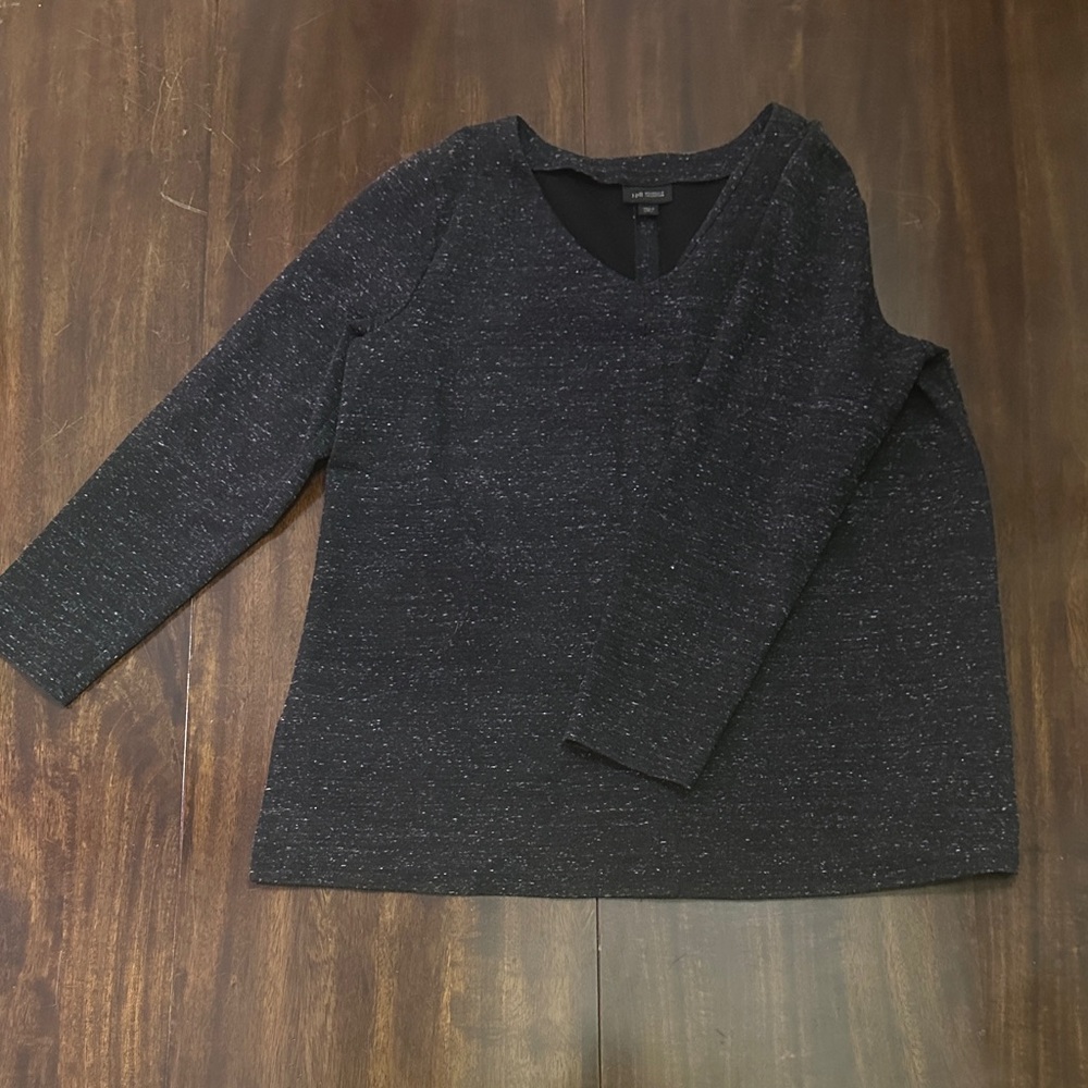 J. Jill Black Crew Neck Sweater